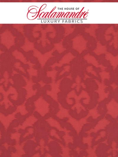 POMPADOUR - CARDINAL - FABRIC - CH4472-202 at Designer Wallcoverings and Fabrics, Your online resource since 2007
