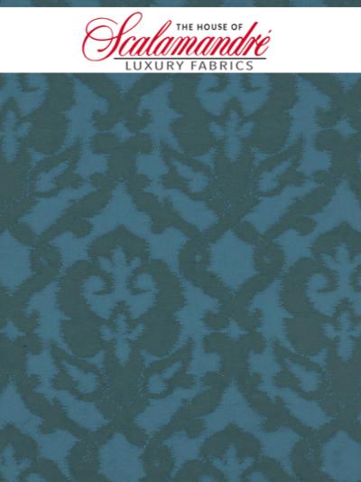 POMPADOUR - TURQUOISE - FABRIC - CH4472-209 at Designer Wallcoverings and Fabrics, Your online resource since 2007