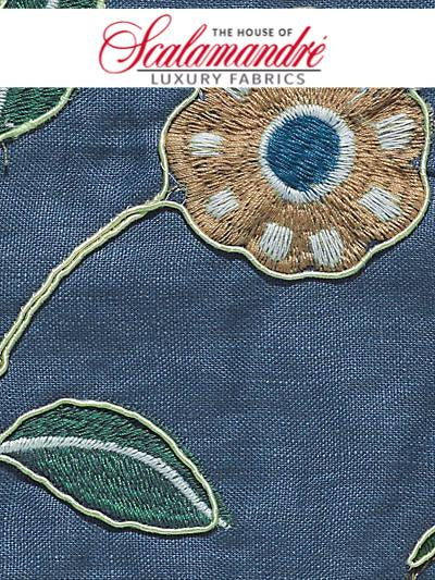 HAPPY - CADET - FABRIC - CH0642-211 at Designer Wallcoverings and Fabrics, Your online resource since 2007