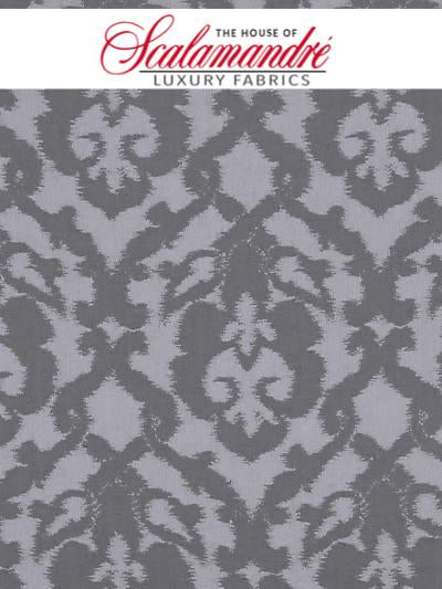 POMPADOUR - PEWTER - FABRIC - CH4472-215 at Designer Wallcoverings and Fabrics, Your online resource since 2007