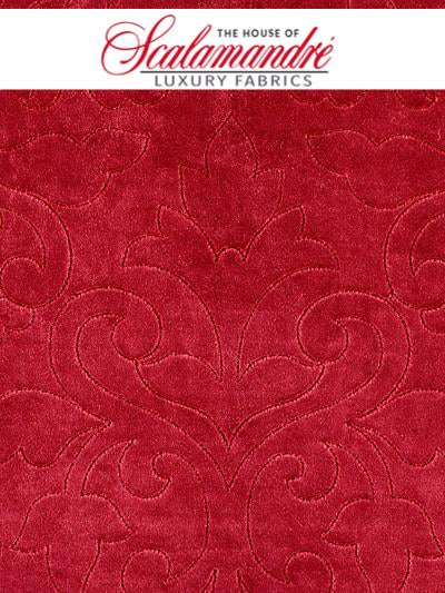 CLASSIC VELVET - CERISE - FABRIC - CH0662-222 at Designer Wallcoverings and Fabrics, Your online resource since 2007