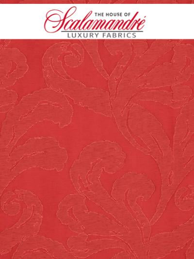 MON AMOUR - CRIMSON - FABRIC - CH1072-502 at Designer Wallcoverings and Fabrics, Your online resource since 2007