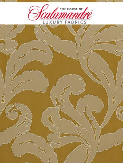 MON AMOUR - SAFFRON - FABRIC - CH1072-503 at Designer Wallcoverings and Fabrics, Your online resource since 2007