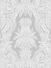 East India - Bianco / Grigio Wallpaper | Scalamandre 