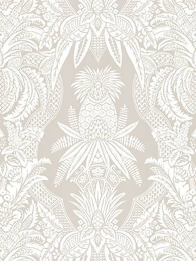 East India - Bianco / Beige Wallpaper | Scalamandre 