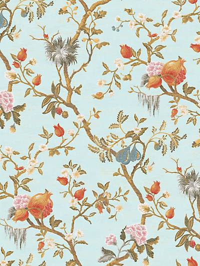 Melograno - Cielo Wallpaper | Scalamandre 