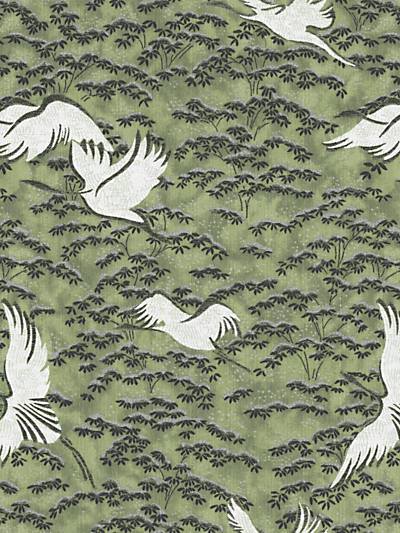 Gru - Verde Wallpaper | Scalamandre 