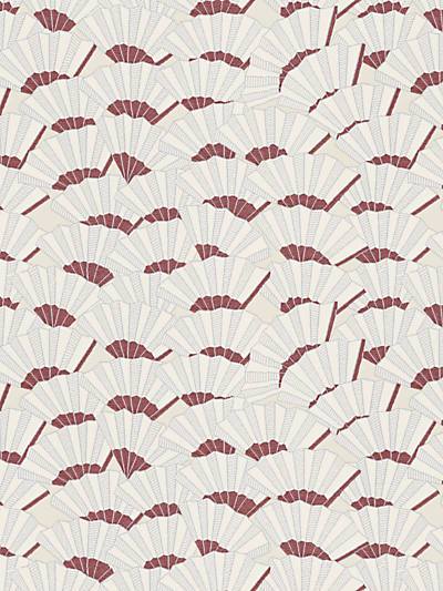 Sogi - Rosso Wallpaper | Scalamandre 