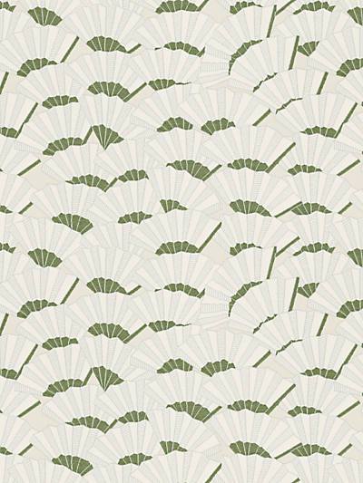 Sogi - Verde Wallpaper | Scalamandre 