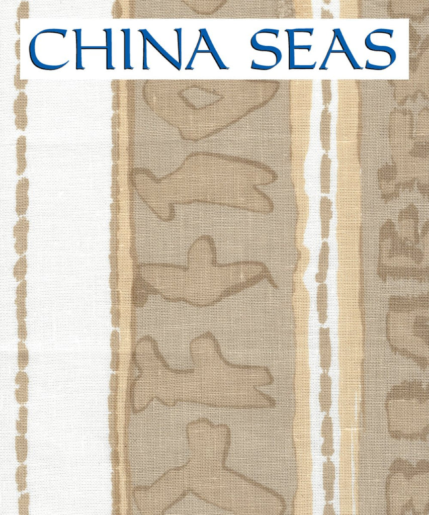 Abaco Stripe Camel Beiges Sample Fabric 