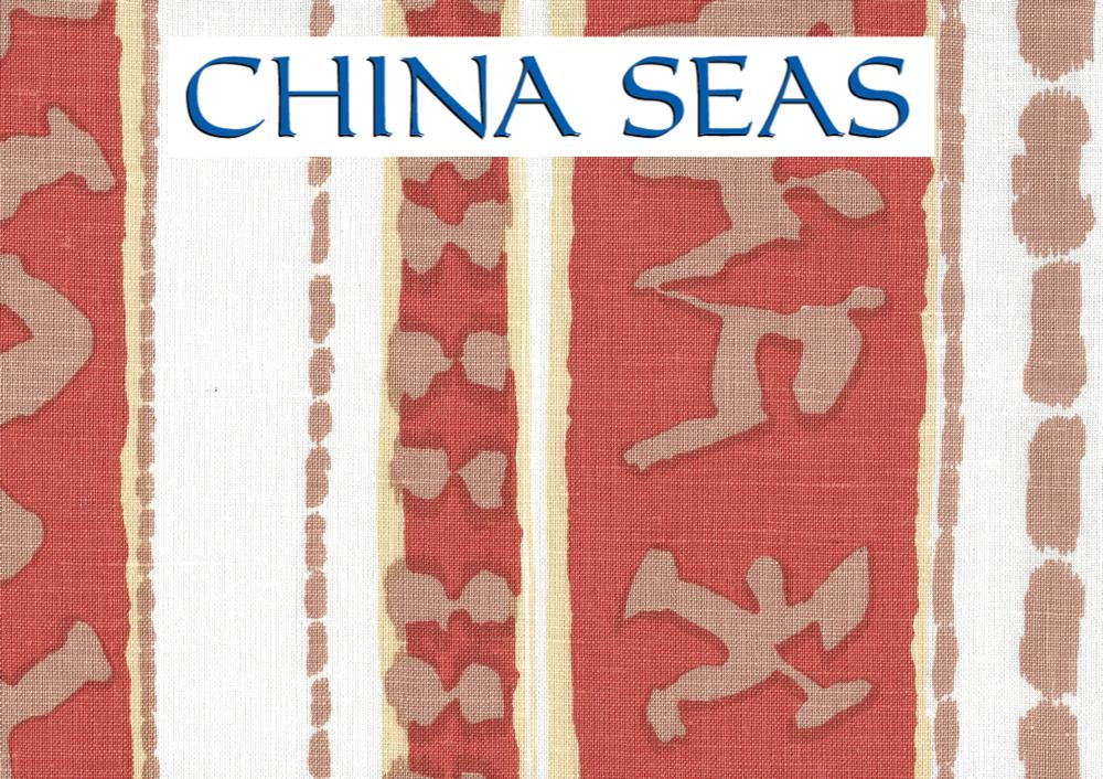 Abaco Stripe Terracotta Beige Sample Fabric 