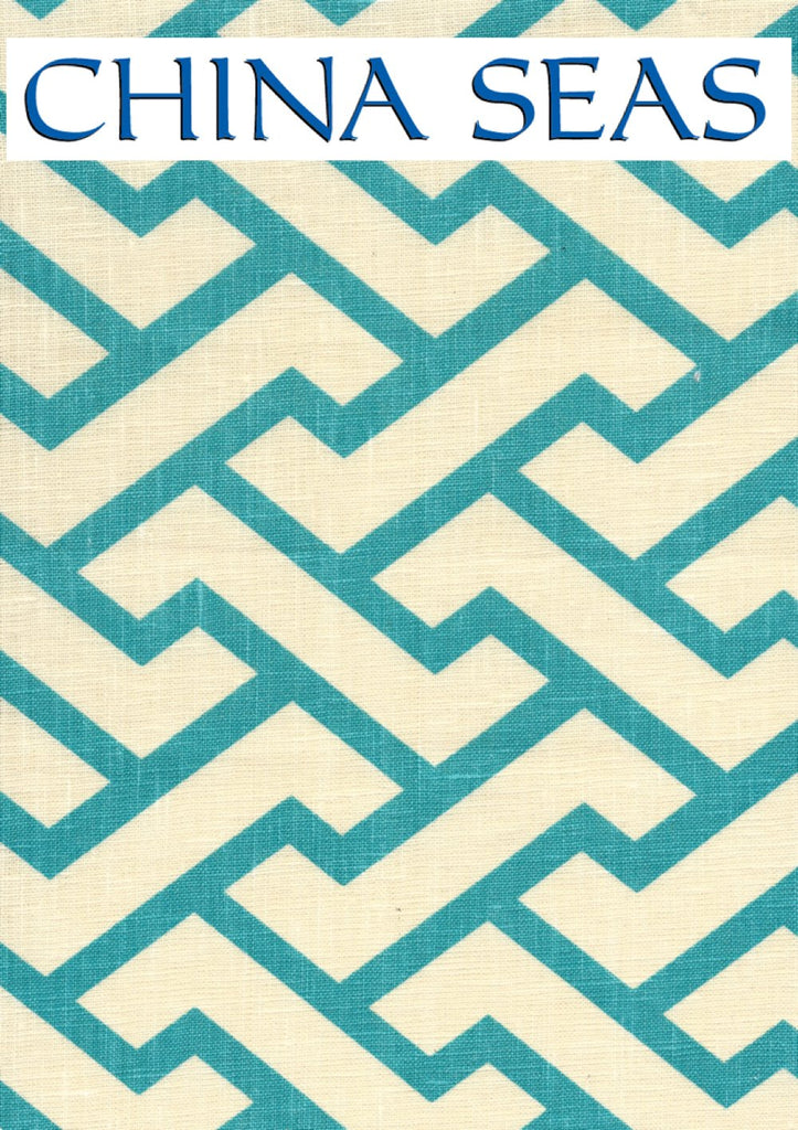 Aga Turquoise on Tint Sample Fabric 