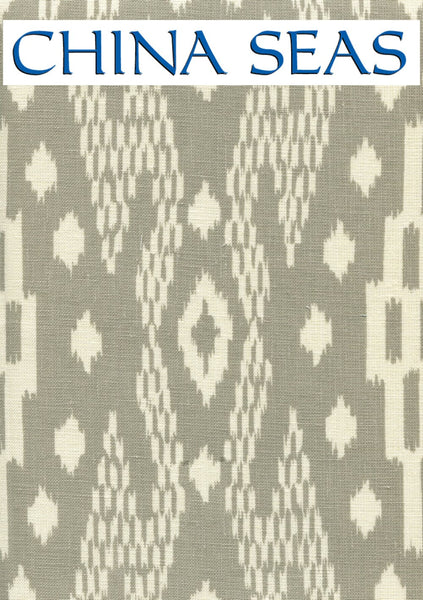 Andros Batik Grey on Tinted Linen Sample Fabric 