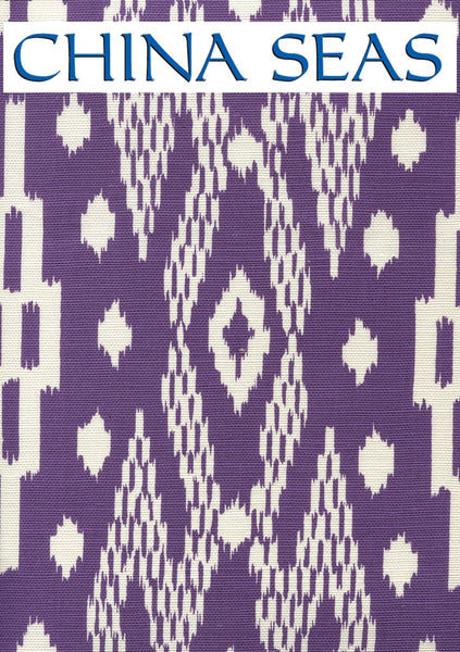 Andros Batik Purple on Tinted Linen Cotton Sample Fabric 