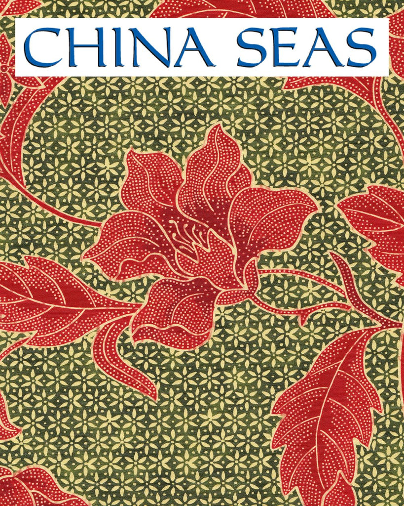 Andros Batik Greens Terracotta Sample Fabric 