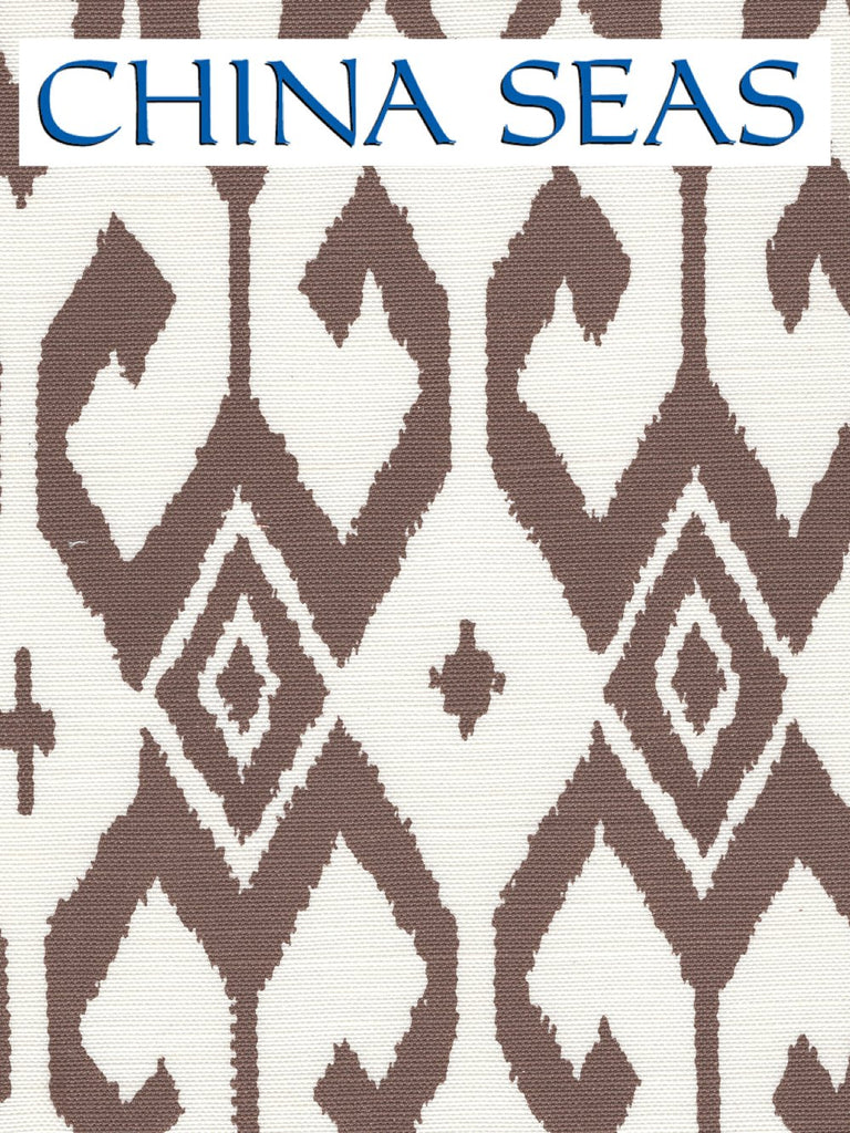 Aqua II Brown on White Sample Fabric 