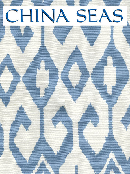 Aqua II French Blue_on White Sample Fabric 