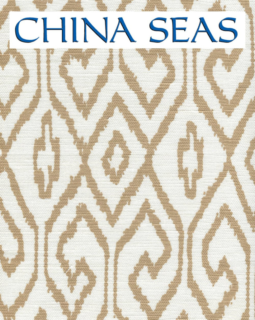 Aqua IV Camel on White Sample Fabric 