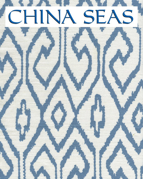 Aqua IV French Blue on White Sample Fabric 