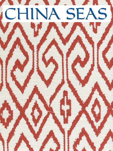 Aqua IV Rust on White Sample Fabric 