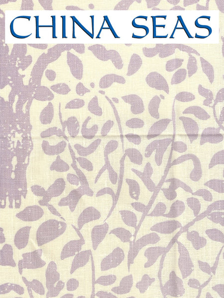 Arbre de Matisse Neutral Soft Neutral Soft Lavender on Tinted Linen Sample Fabric 