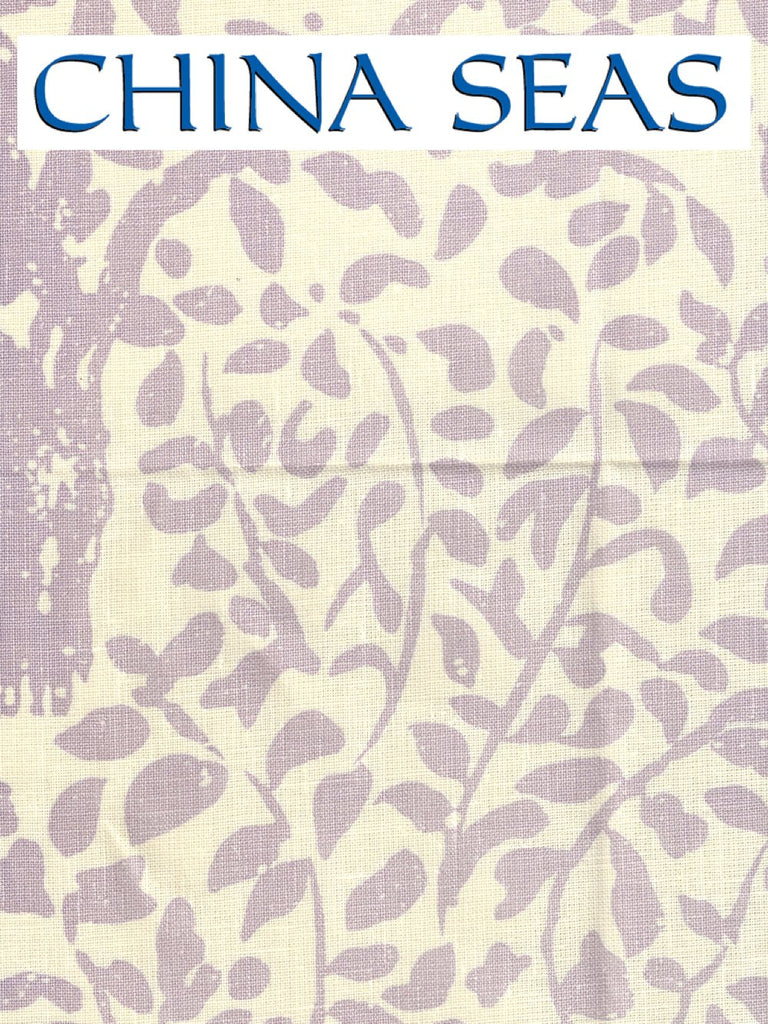 Arbre de Matisse Neutral Soft Neutral Soft Lavender on Tinted Linen Sample Fabric 