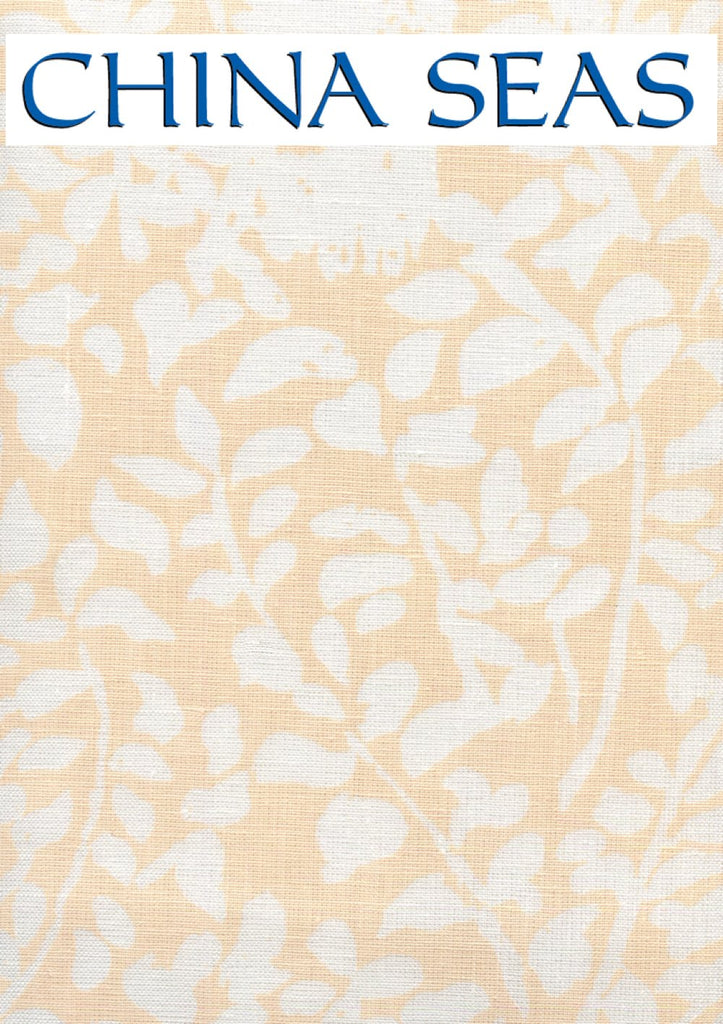 Arbre de Matisse Reverse Soft Soft Peach on White Sample Fabric 