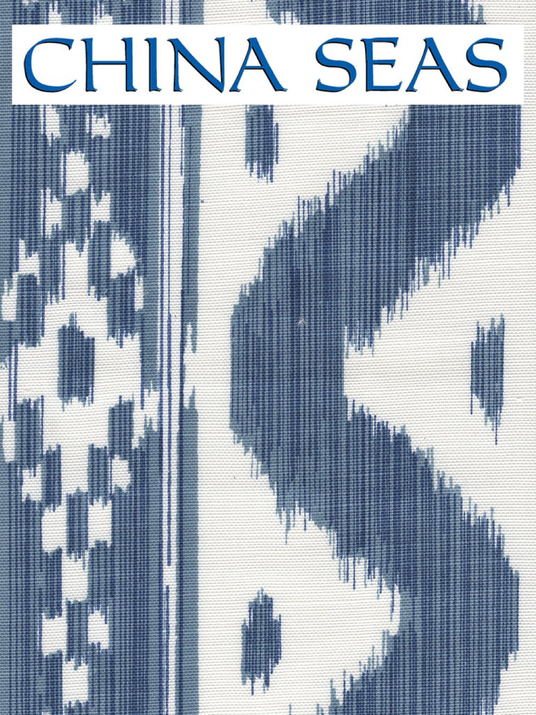 Bali Hai Custom Blue on White Sample Fabric 