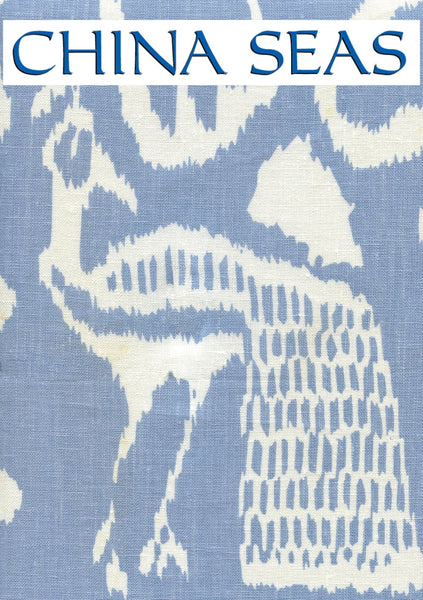 Bali II Denim on White Sample Fabric 