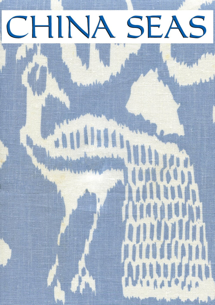 Bali II Denim on White Sample Fabric 