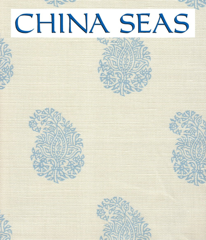 Bangalore Paisley Navy on Tint Sample Fabric 