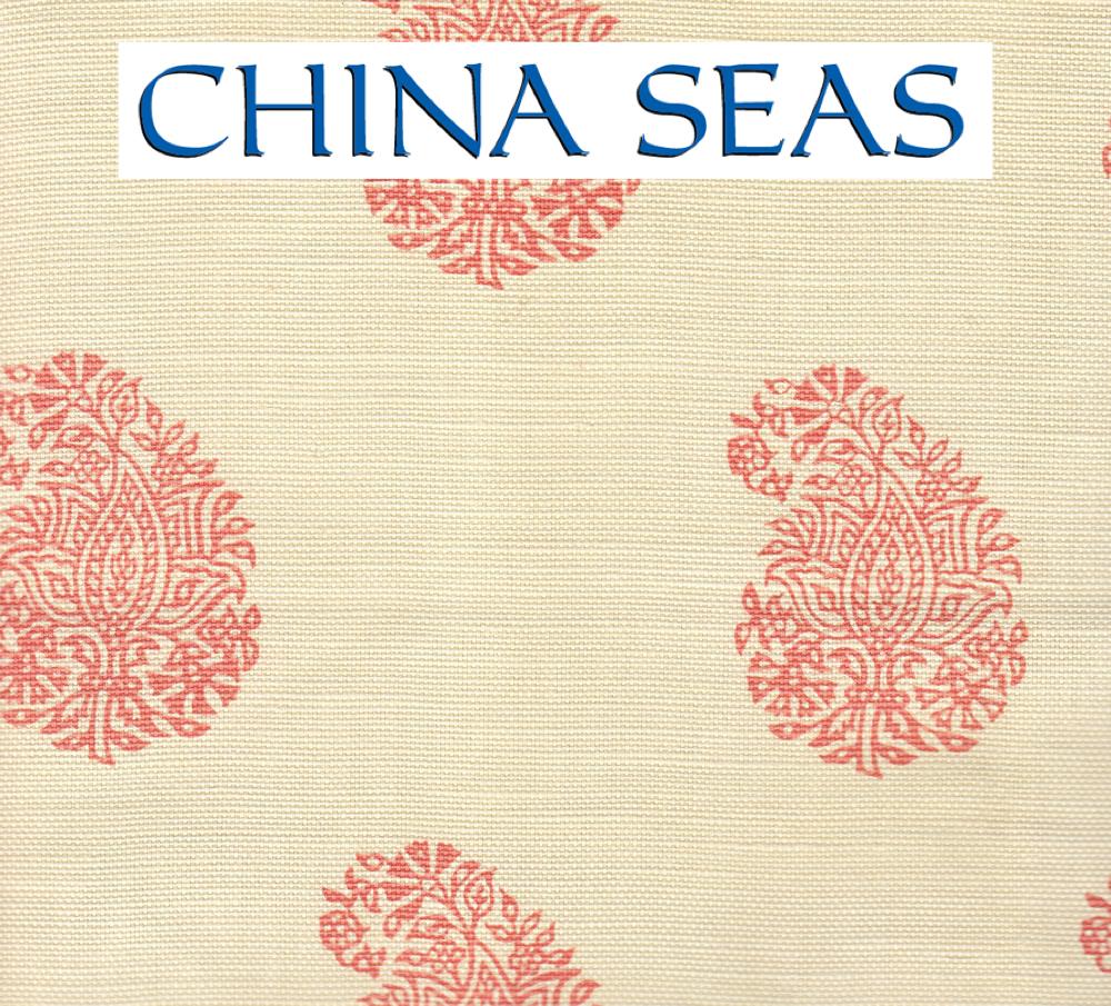 Bangalore Paisley New Blue on Tint Sample Fabric 