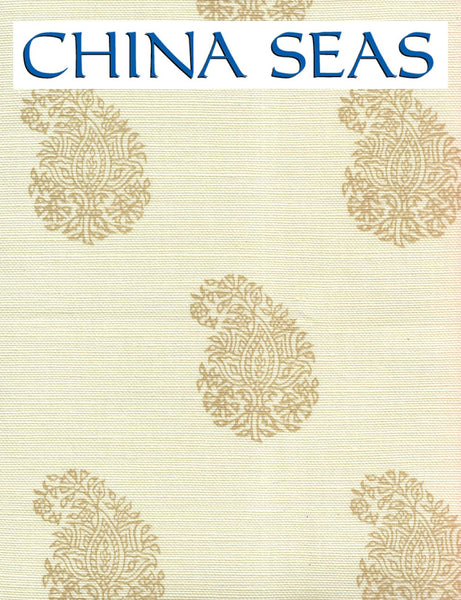 Bangalore Paisley New Shrimp on Tint Sample Fabric 