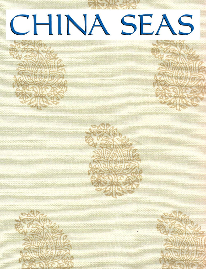 Bangalore Paisley New Shrimp on Tint Sample Fabric 