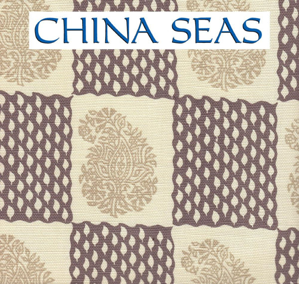 Bangalore Paisley Taupe on Tint Sample Fabric 