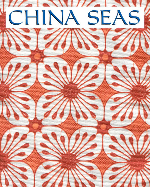 Barbados Batik Burnt Orange Orange Sample Fabric 