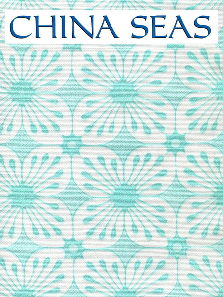 Barbados Batik Dark Turquoise Light Turquoise Sample Fabric 