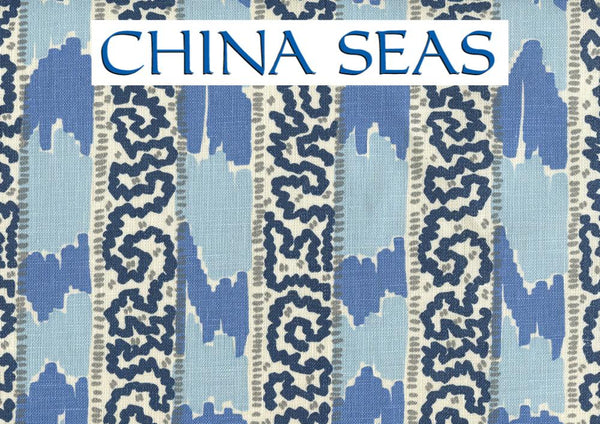 Bijou Stripe Denim Blue Windsor Navy Sample Fabric 