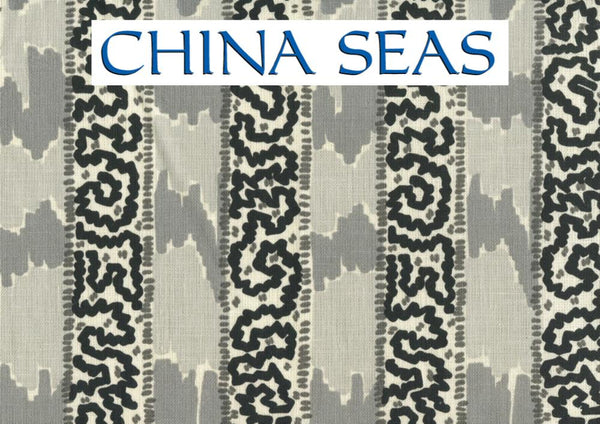 Bijou Stripe Grays Charcoal on Tint Sample Fabric 