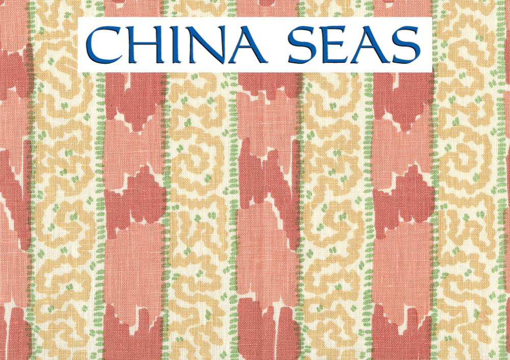 Bijou Stripe Melons Yellow with Greens Sample Fabric 