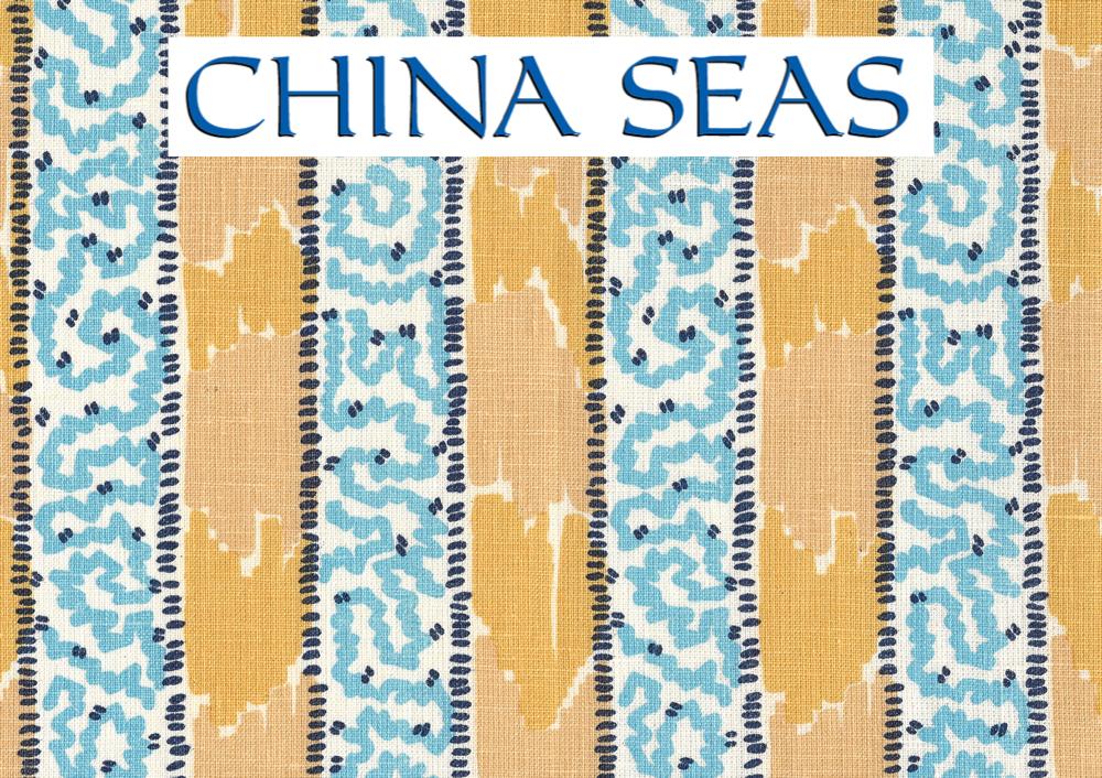 Bijou Stripe Yellow Blue Sample Fabric 