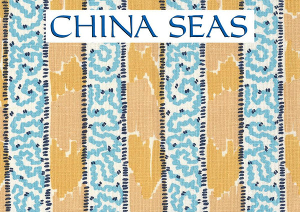 Bijou Stripe Yellow Blue Sample Fabric 