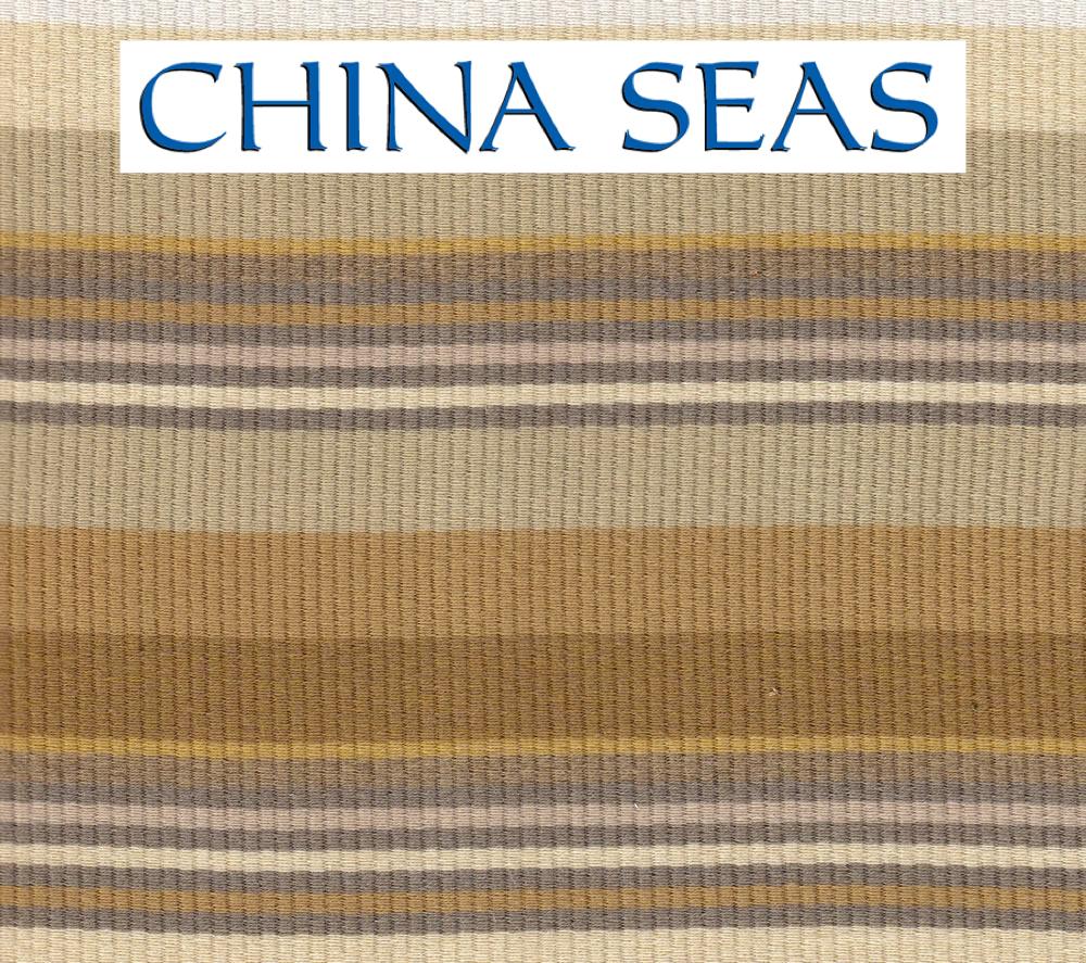 Cabana Stripe Multi Beiges Tans Sample Fabric 