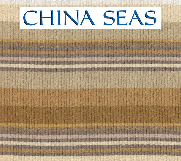 Cabana Stripe Multi Beiges Tans Sample Fabric 