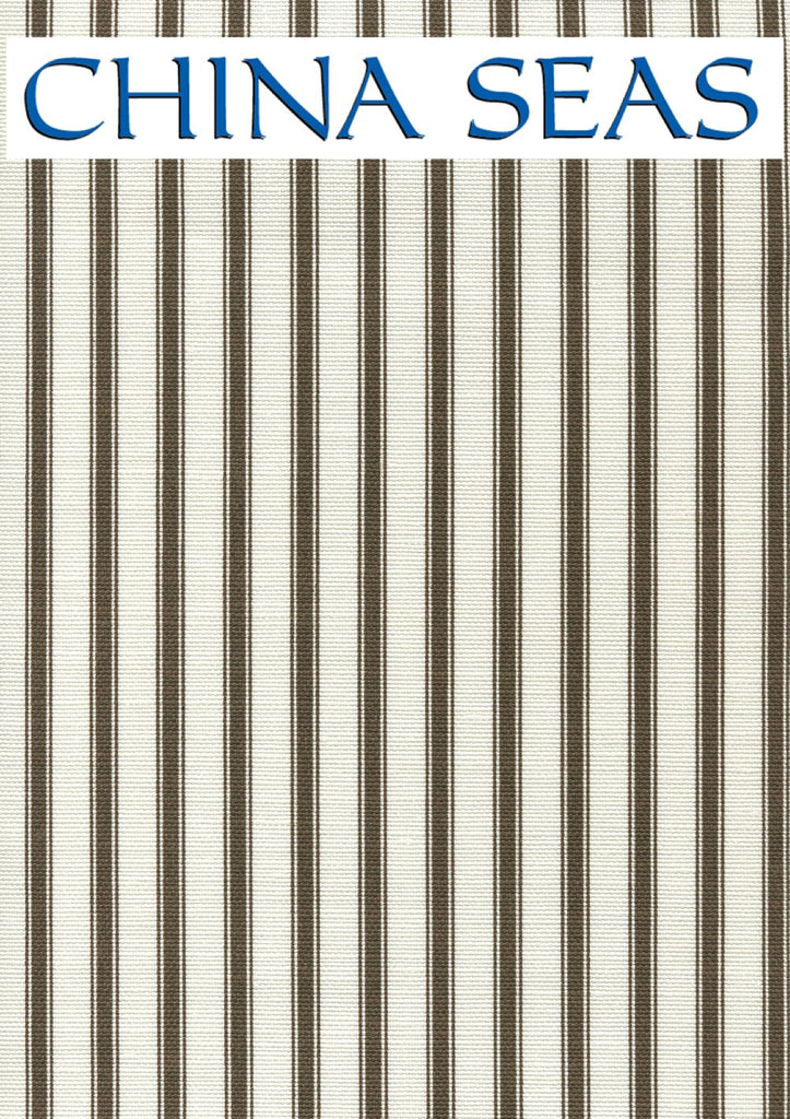 Chapelle Stripe Chocolate Brown on Tint Sample Fabric 