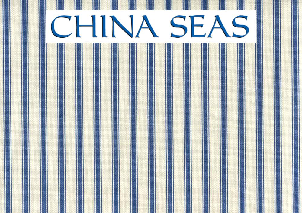 Chapelle Stripe New Navy on Tint Sample Fabric 