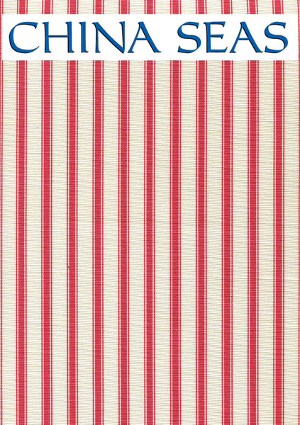 Chapelle Stripe Red on Tint Sample Fabric 