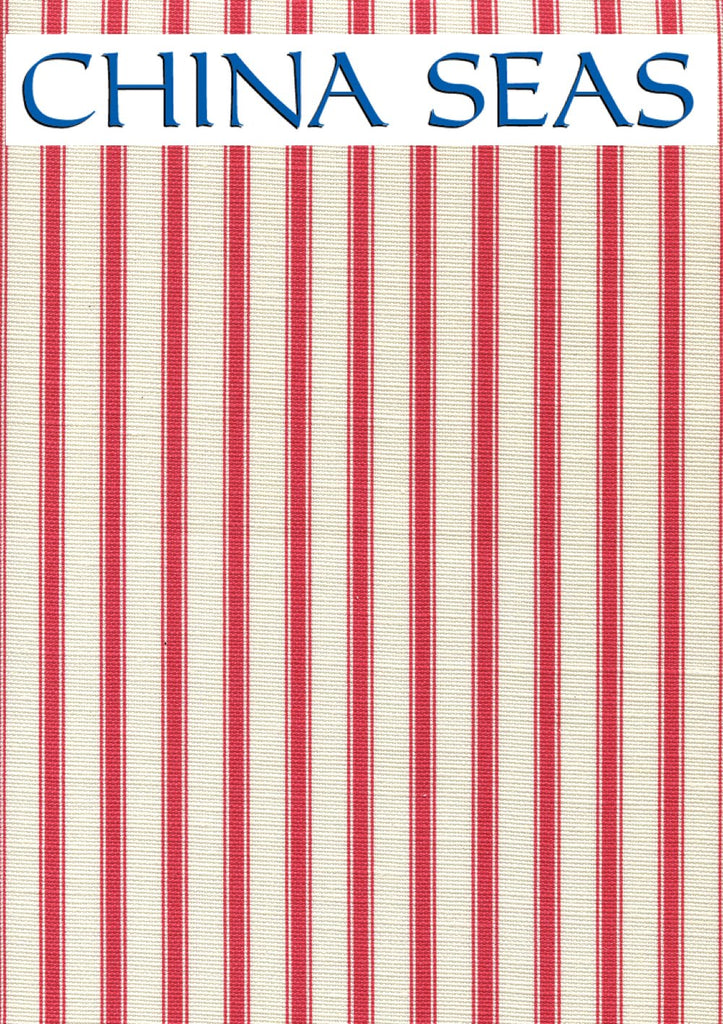 Chapelle Stripe Red on Tint Sample Fabric 