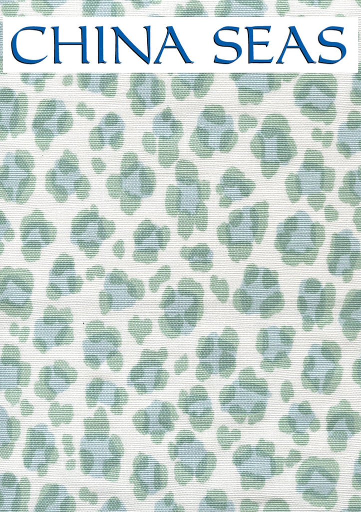 Conga Line Pale Aqua on tint Sample Fabric 
