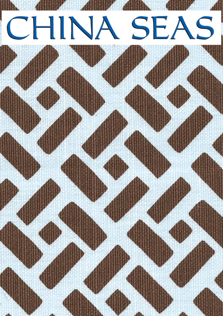 Edo Navy on Tinted Linen Sample Fabric 